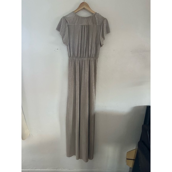 Baltic Born Dresses Baltic Born Athena Pleated Maxi Dress Size Medium Gold - Picture 4 of 13